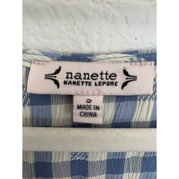 NWT Nanette Lepore Gingham sleeveless Layered Maxi Dress Sie 2 - Picture 5 of 5